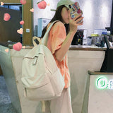 Korean Style White Multipurpose Backpacks 韓版白色多用途背包 KCBAG2203