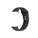 Black Silicone Apple Watch Band 黑色矽膠 Apple 錶帶 KCWATCH1309