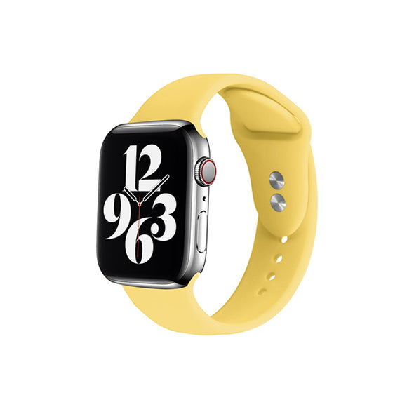 Yellow Silicone Apple Watch Band 黄色矽膠 Apple 錶帶 KCWATCH1313