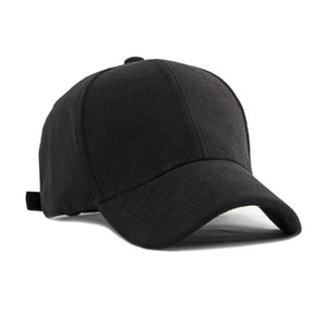 Black Classic Suede Baseball Cap 黑色經典麂皮絨棒球帽 KCHT2323