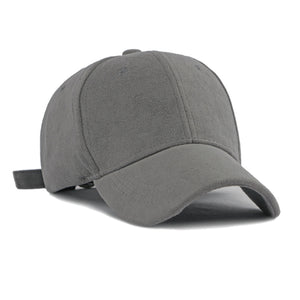 Grey Classic Suede Baseball Cap 灰色經典麂皮絨棒球帽 KCHT2325