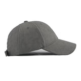 Grey Classic Suede Baseball Cap 灰色經典麂皮絨棒球帽 KCHT2325