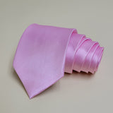 Solid Color Pink Tie Formal Necktie for Men 男士純色粉紅色領帶正裝領帶 KCBT2332
