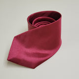 Solid Color Burgundy Tie Formal Necktie for Men 男士純色酒紅色領帶正裝領帶 KCBT2333