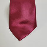 Solid Color Burgundy Tie Formal Necktie for Men 男士純色酒紅色領帶正裝領帶 KCBT2333