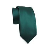 Solid Color Dark Green Tie Formal Necktie for Men 男士純色墨綠色領帶正裝領帶 KCBT2335