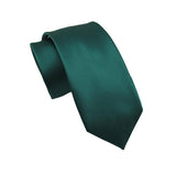 Solid Color Dark Green Tie Formal Necktie for Men 男士純色墨綠色領帶正裝領帶 KCBT2335