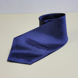 Solid Color Navy Blue Tie Formal Necktie for Men 男士純色海軍藍領帶正裝領帶 KCBT2336
