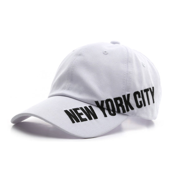 New York City White Adjustable Baseball Cap 紐約市白色可調節棒球帽 KCHT2345c