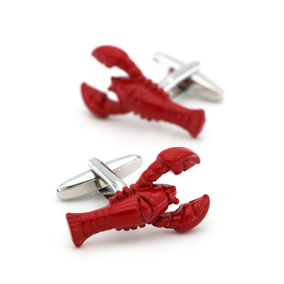 Red Lobster Cufflinks 紅色龍蝦袖扣 (KC20355)