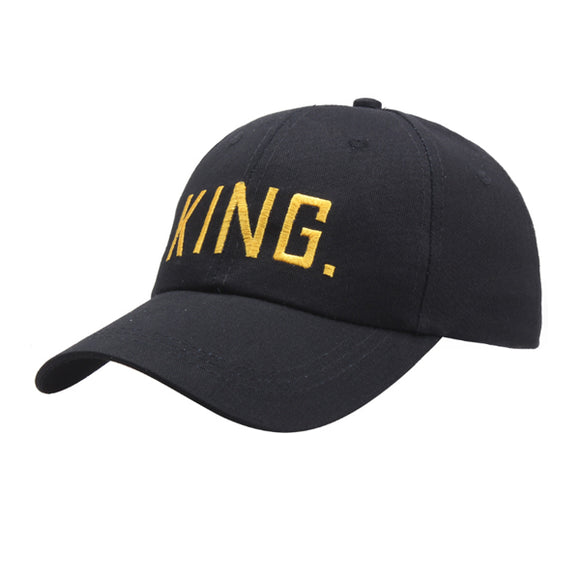 King Embroidery Black Adjustable Baseball Cap 國王刺繡黑色可調節棒球帽 KCHT2377