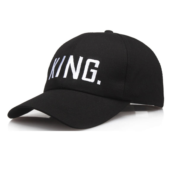 King Embroidery Black Adjustable Baseball Cap 國王刺繡黑色可調節棒球帽 KCHT2379