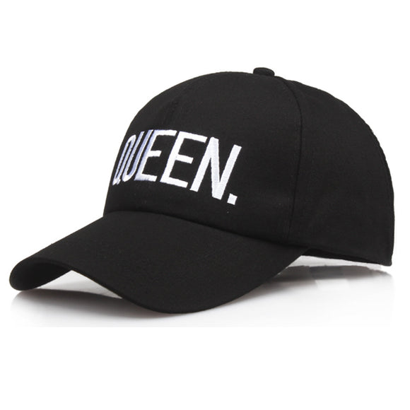 Queen Embroidery Black Adjustable Baseball Cap 女王刺繡黑色可調節棒球帽 KCHT2380