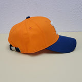 Letter R Embroidery Blue and Orange Adjustable Baseball Cap 字母R 刺繡藍色和橙色可調節棒球帽 KCHT2384