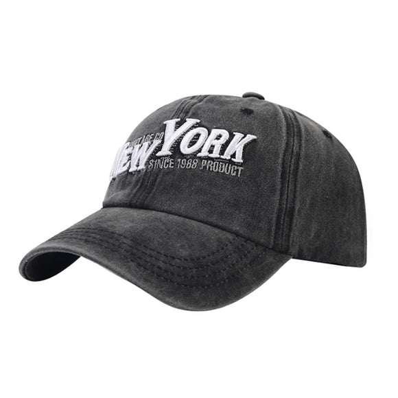 New York Embroidery Black Adjustable Baseball Cap 紐約刺繡黑色可調節棒球帽 KCHT2386
