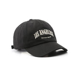 Los Angeles Embroidery Black Adjustable Baseball Cap 洛杉磯刺繡黑色可調節棒球帽 KCHT2397c