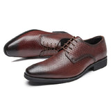 克利夫頓真皮壓花德比皮鞋 / Clifton Leather Embossing Brogues Shoes KN25030