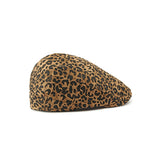 Brown Leopard Print Beret Hat 棕色豹紋貝雷帽 KCHT2448