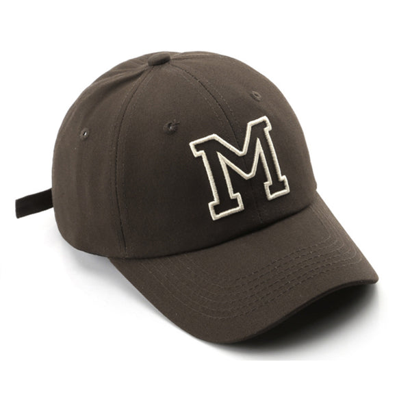 Letter M Coffee Adjustable Baseball Cap M字母咖啡色可調節棒球帽 KCHT2363