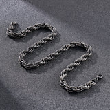 Korean Style Boiled Black Stainless Steel Necklace (Circumference 60cm) 韓風煮黑色不銹鋼項鍊 (鍊長 60cm) KJPE17064