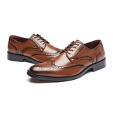 麥爾登真皮雕花皮鞋 Melton Leather Brogues Shoes KN25012