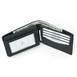 Black Genuine Leather RFID Wallet 黑色真皮 RFID 錢包 CH19036