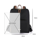 Black Backpack Purse for Women, Business Stylish Black Backpacks 女士黑色背包，商務時尚黑色背包 KCBAG2255