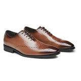 蒙克頓雕花真皮牛津皮鞋 / Monkton Brogue Leather Oxford Shoes KN25014