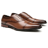 薩貝爾真皮三接頭皮鞋  Sabel Leather Cap Toe Shoes KN25040