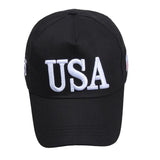 USA Embroidery Black Adjustable Baseball Cap 美國刺繡黑色可調節棒球帽 KCHT2382
