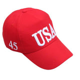 USA Embroidery Red Adjustable Baseball Cap 美國刺繡紅色可調節棒球帽 KCHT2381