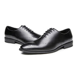 巴勒莫雕花真皮牛津皮鞋 / Palermo Brogue Leather Oxford Shoes KN25013