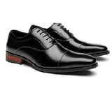梅爾茨真皮三接頭皮鞋  Merz Leather Cap Toe Shoes KN25039