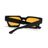 Square Black Frame Orange Lens Polarized Sunglasses UV 400 Protection 方形黑框橙色鏡片偏光太陽眼鏡 抗 UV KCSG2228