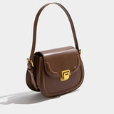 Brown Saddle Bag Messenger Bag 棕色馬鞍包斜挎包 KCBAG2226