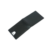 Black Carbon Fiber RFID Card Holder and Money Clips 黑色碳纖維RFID安全防盜信用卡套和錢夾 (CH19041a)