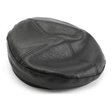 Japanese Style Black Solid Leather Beret Hat 日系黑色純色皮質貝雷帽 KCHT2421
