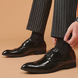 馬多克斯漆皮雕花鞋 / Maddox Patent Leather Brogue Shoes KN25037