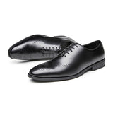 巴勒莫雕花真皮牛津皮鞋 / Palermo Brogue Leather Oxford Shoes KN25013