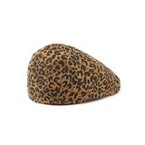 Brown Leopard Print Beret Hat 棕色豹紋貝雷帽 KCHT2448