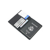 Black Grained Leather RFID Passport Holder 黑色真牛皮RFID安全防盜護照證件套 (CH19071)
