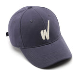 Letter W Blue Adjustable Baseball Cap W字母藍色可調節棒球帽 KCHT2362