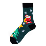 Set of 5 Pairs Christmas Theme Pattern Cozy Socks (One Size) 5對一套聖誕主題圖案舒適襪子 (均碼) HS202423