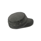 Black Japanese Flat Top Military Hat 黑色日系平頂軍帽 KCHT2441