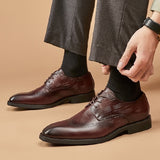 伯恩真皮雕花皮鞋 / Burne Leather Brogues Shoes KN25034