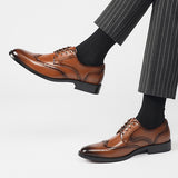 麥爾登真皮雕花皮鞋 Melton Leather Brogues Shoes KN25012