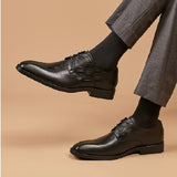 埃弗雷特真皮雕花皮鞋 / Everett Leather Brogues Shoes KN25033