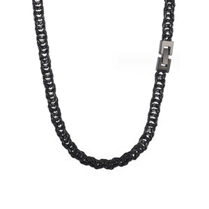 Japanese Style Black Stainless Steel Necklace (Circumference 65cm) 日式黑色不銹鋼項鍊 (鍊長 65cm) KJPE17053