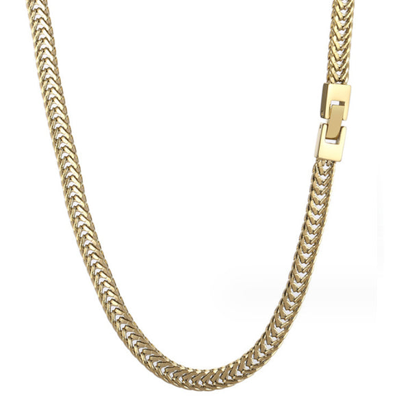 Japanese Style Gold Stainless Steel Necklace (Circumference 65cm) 日式金色不銹鋼項鍊 (鍊長 65cm) KJPE17054