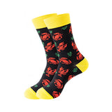 Lobster Pattern Cozy Socks (One Size) 龍蝦圖案舒適襪子 (均碼) HS202056